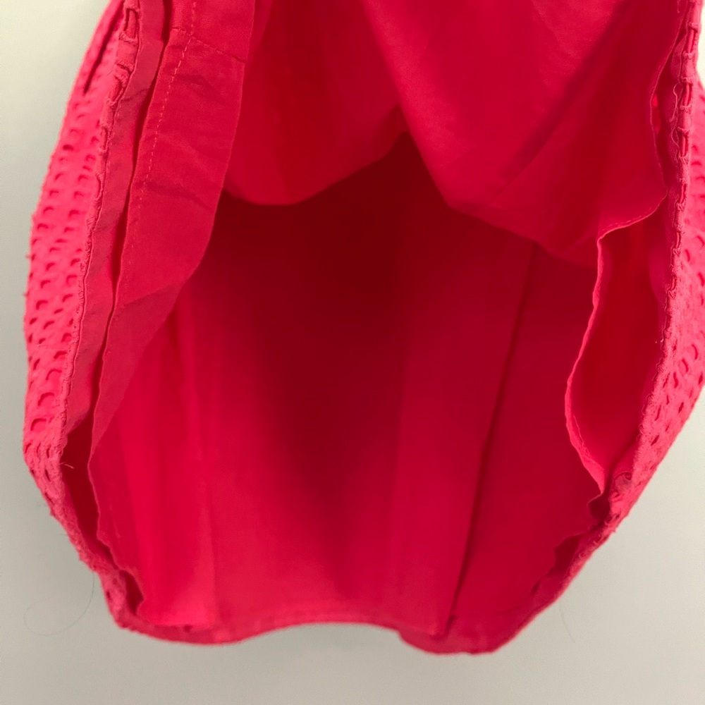 {White House Black Market} Strapless Eyelet Cocktail Dress in Red - Womens 8 - Picture 8 of 10